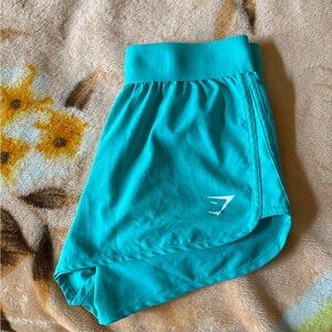Gymshark Teal Athletic Running Shorts